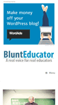 Mobile Screenshot of blunteducator.com